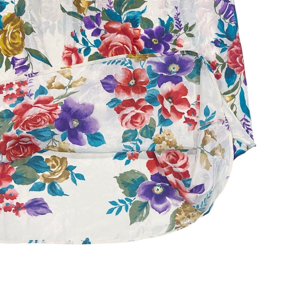 Adonna Vintage Sleepwear Floral Slip Dress Lingerie Women's Medium Cottagecore - Picture 6 of 10
